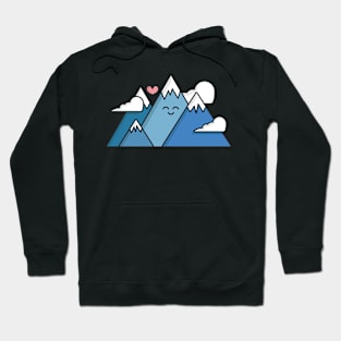 Mountain Lover - Kawaii Happy Mountain Hoodie